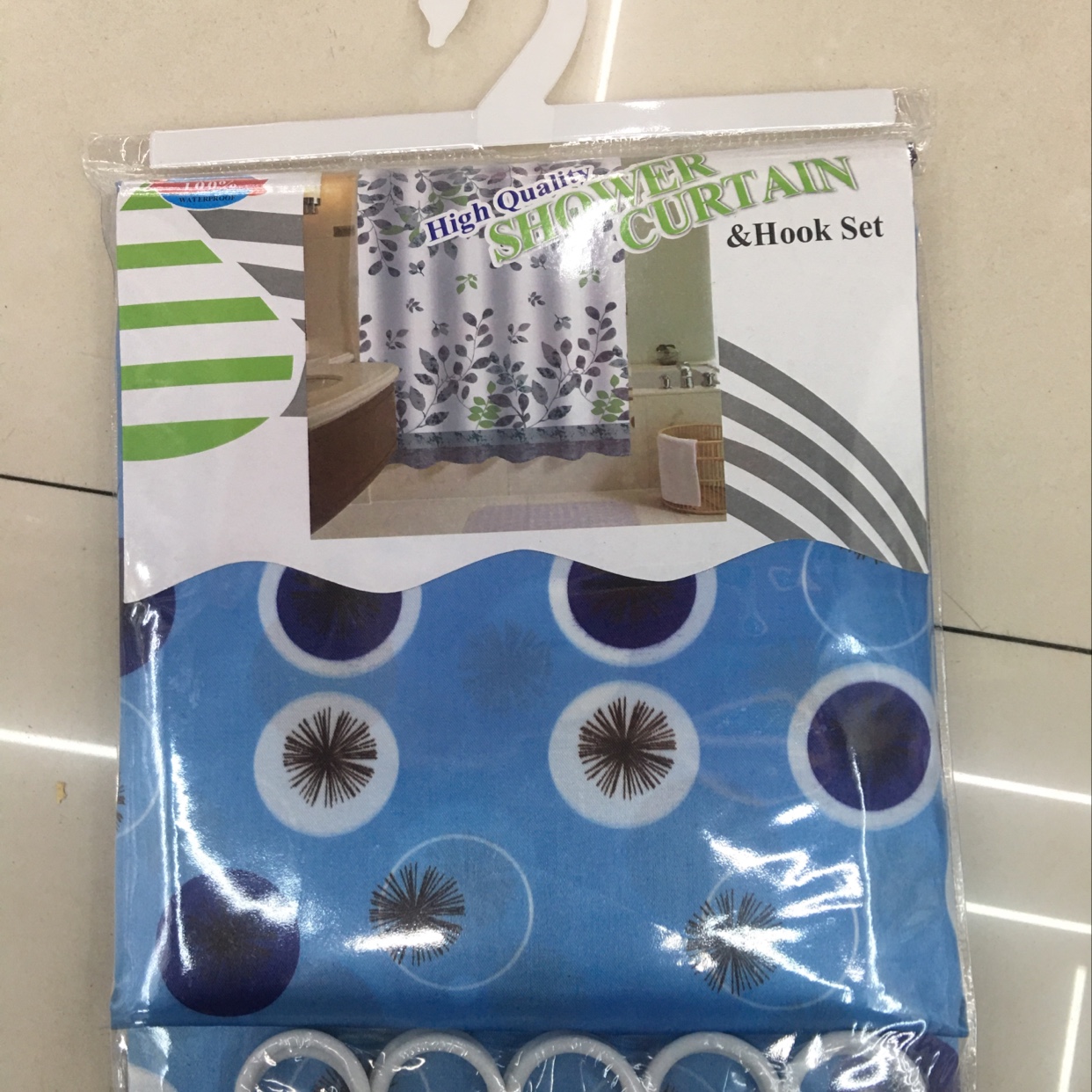 加厚布料浴帘