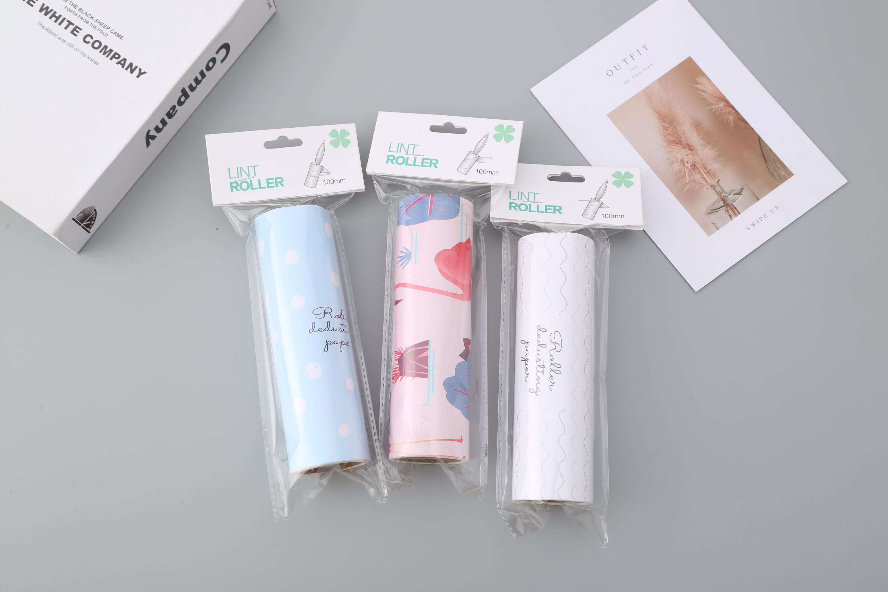 粘毛器滚筒可撕式沾毛神器衣物除毛器去毛刷黏头发吸尘卷纸替换纸