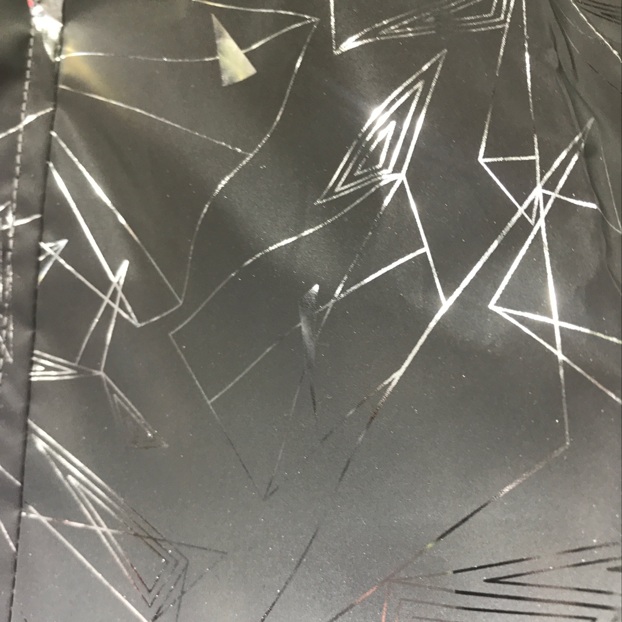 反光烫金面料细节图