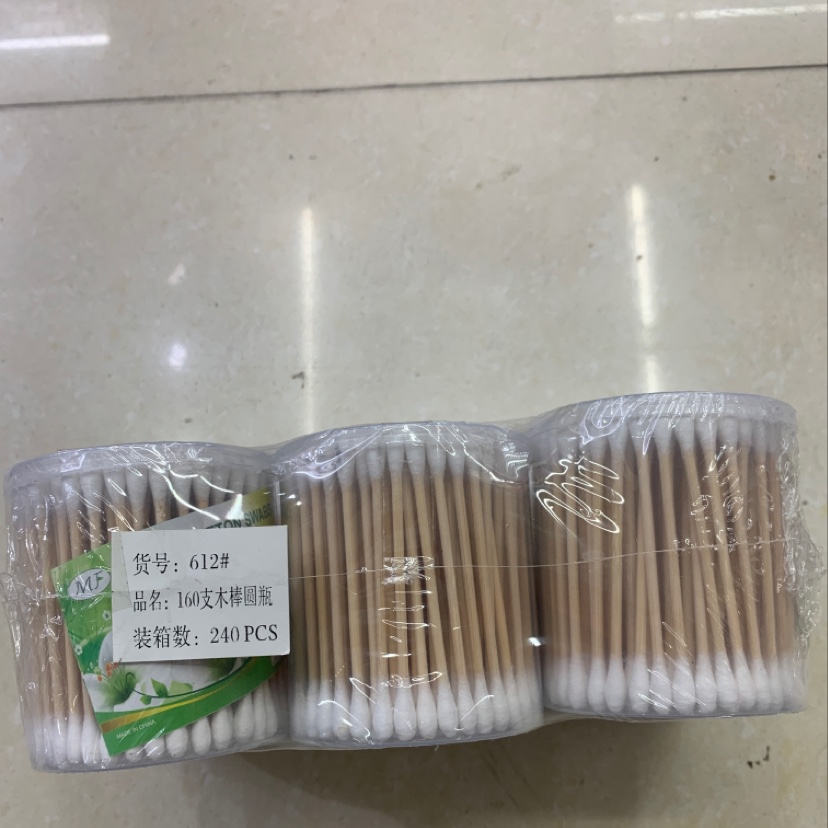 160 large round cotton swabs Specification image