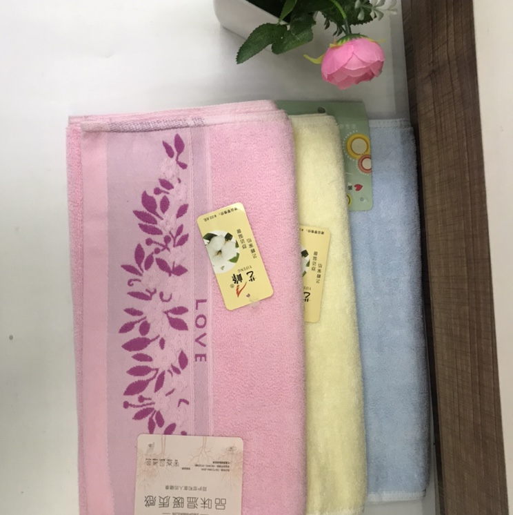 手棒花单条打卡纯棉毛巾