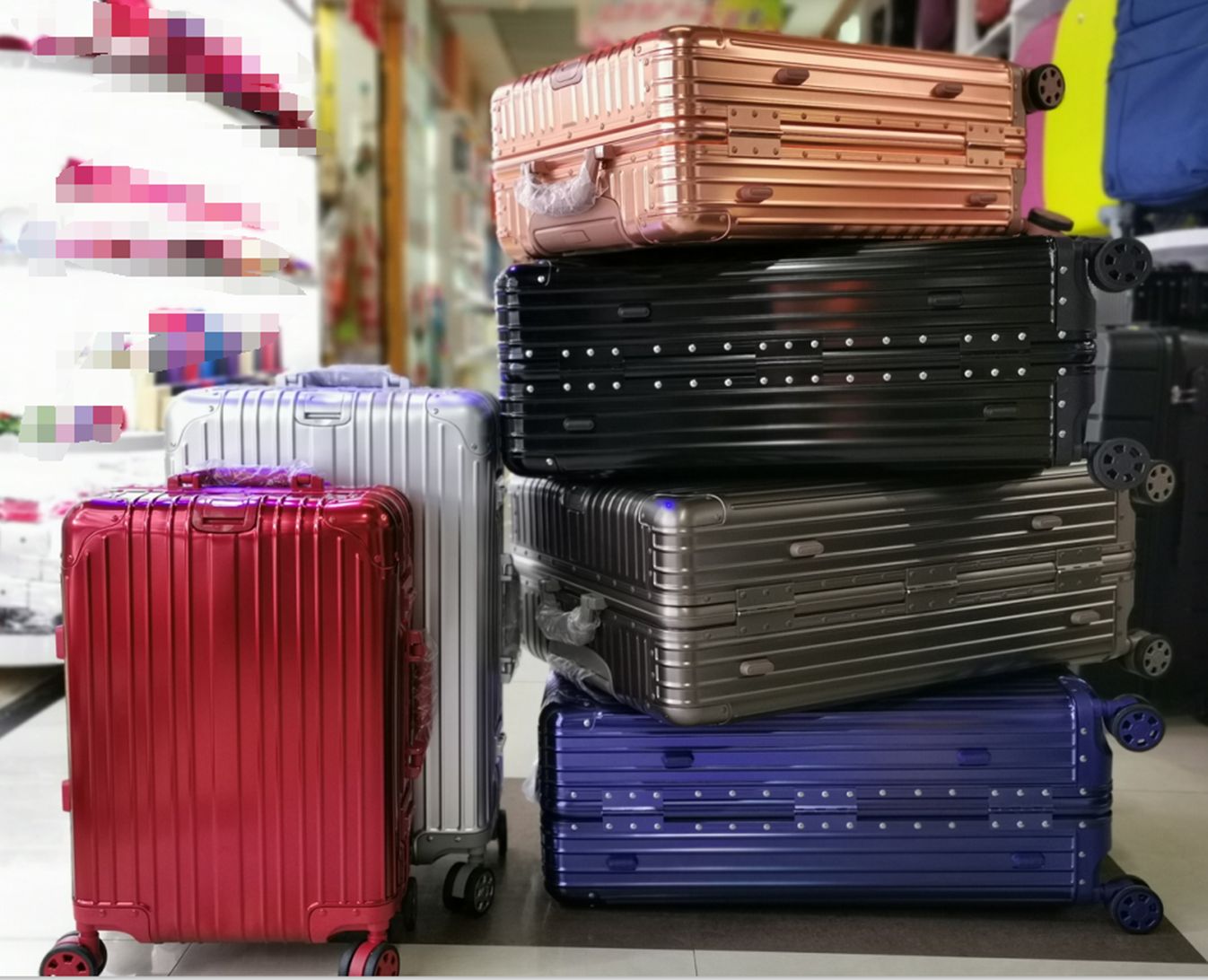 L01 carry-on suitcase, 20-inch aluminum-magnesium alloy, with a silent universal wheel and detachable wheels Specification image