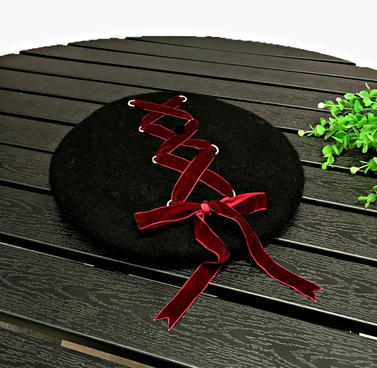 Cashmere knitted fashion women's felt ribbon wool Bailey one-piece hat, grandpa and grandma hats undefined