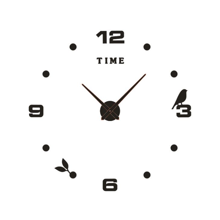 Yiwu quality DIY fun clocks, living room decoration wall stickers, fashionable and creative wall clocks