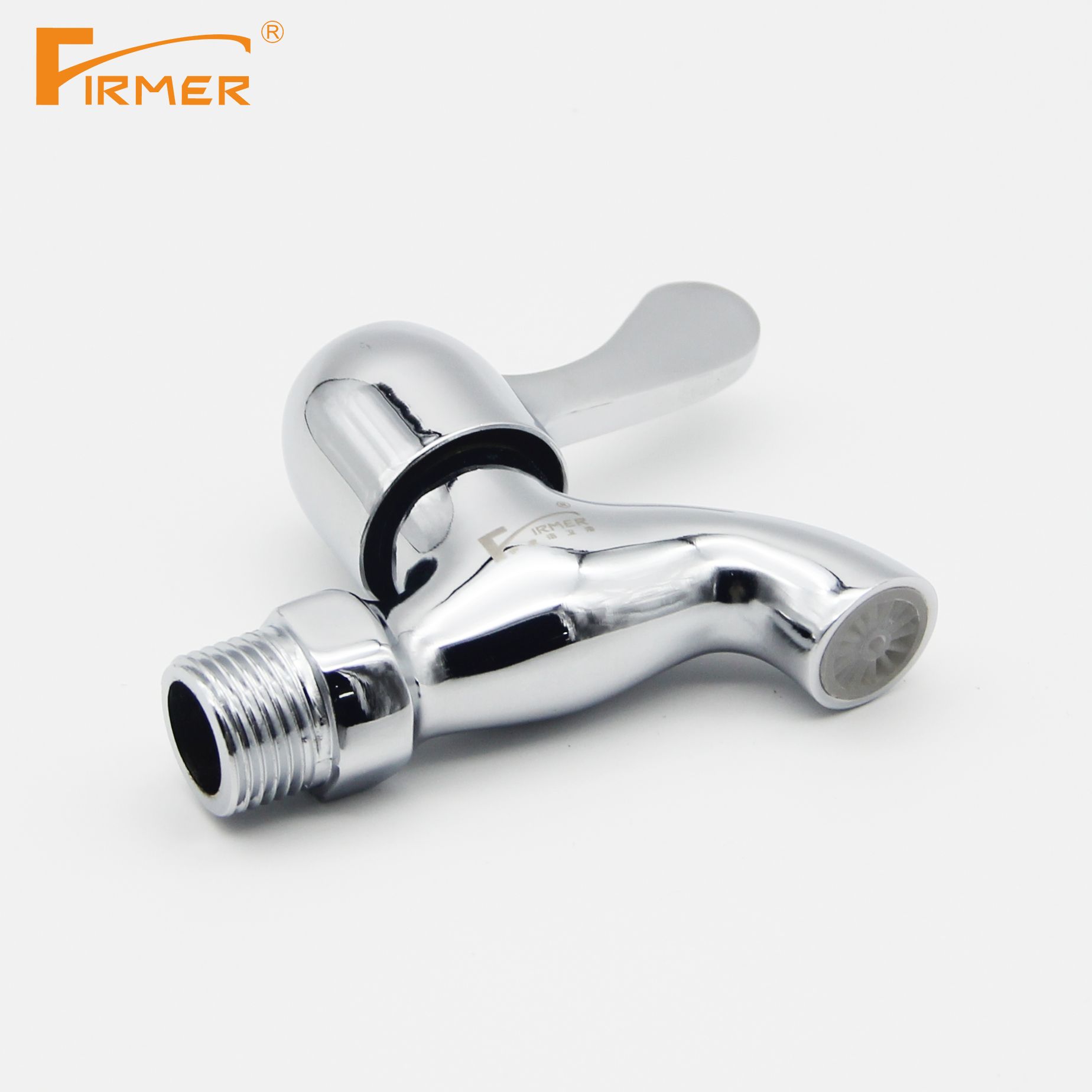 FIRMER short flat nozzle electroplated single cold water nozzle household mop pool quick water nozzle