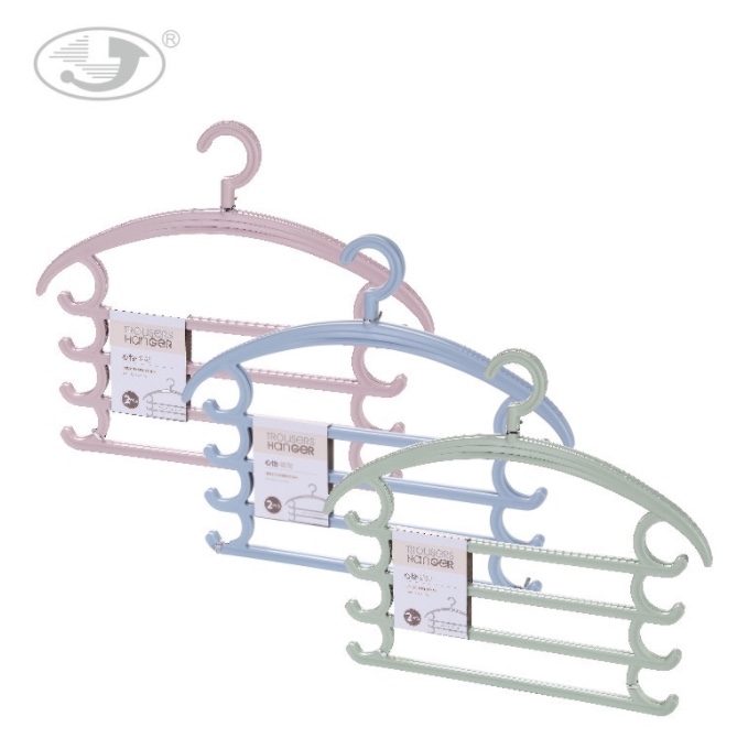 义乌好货多功能魔术裤架衣柜挂裤子塑料晾衣架产品图