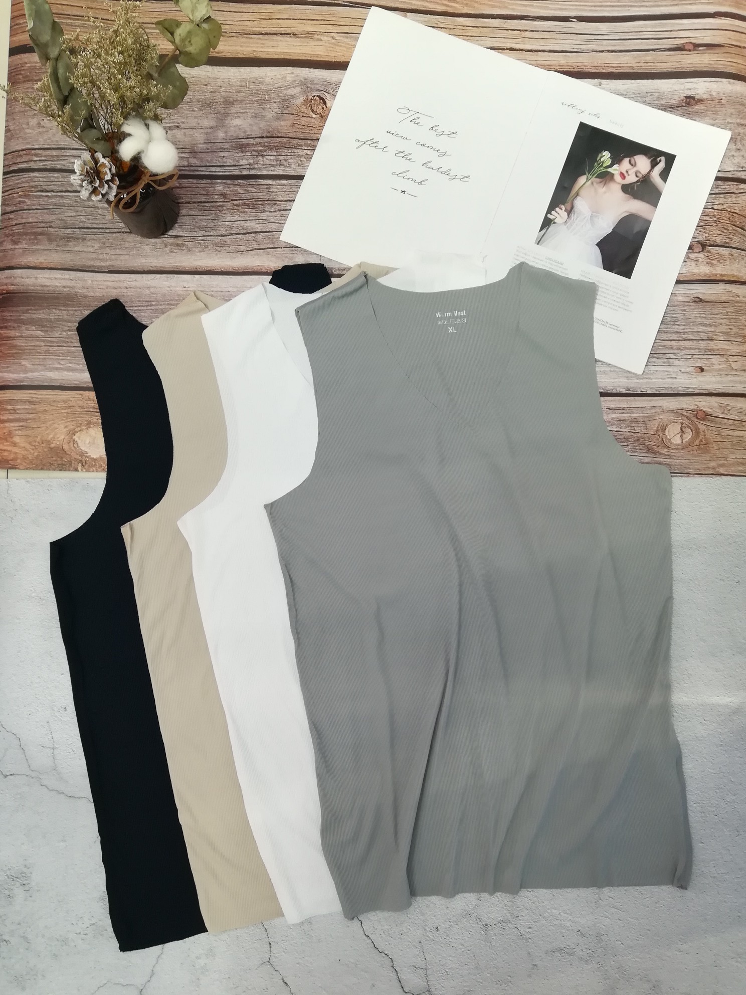 Men's nylon thin silken sleeve vest. Wear versatile sleeves thumbnail