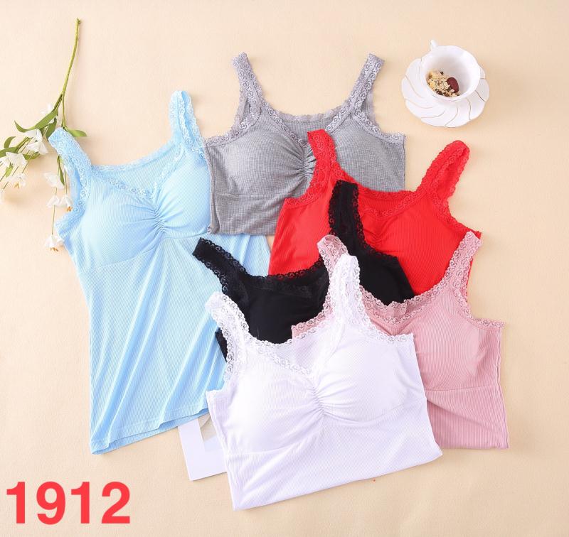 Lady's bra lace condole belt with sexy thin vest. Simple and versatile wear vest thumbnail