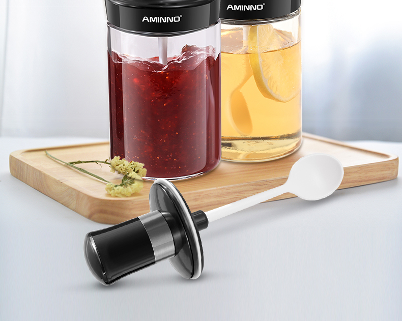 艾美诺玻璃调味盒带勺调料瓶密封固液调味瓶番茄酱瓶调料盒调味罐详情图7