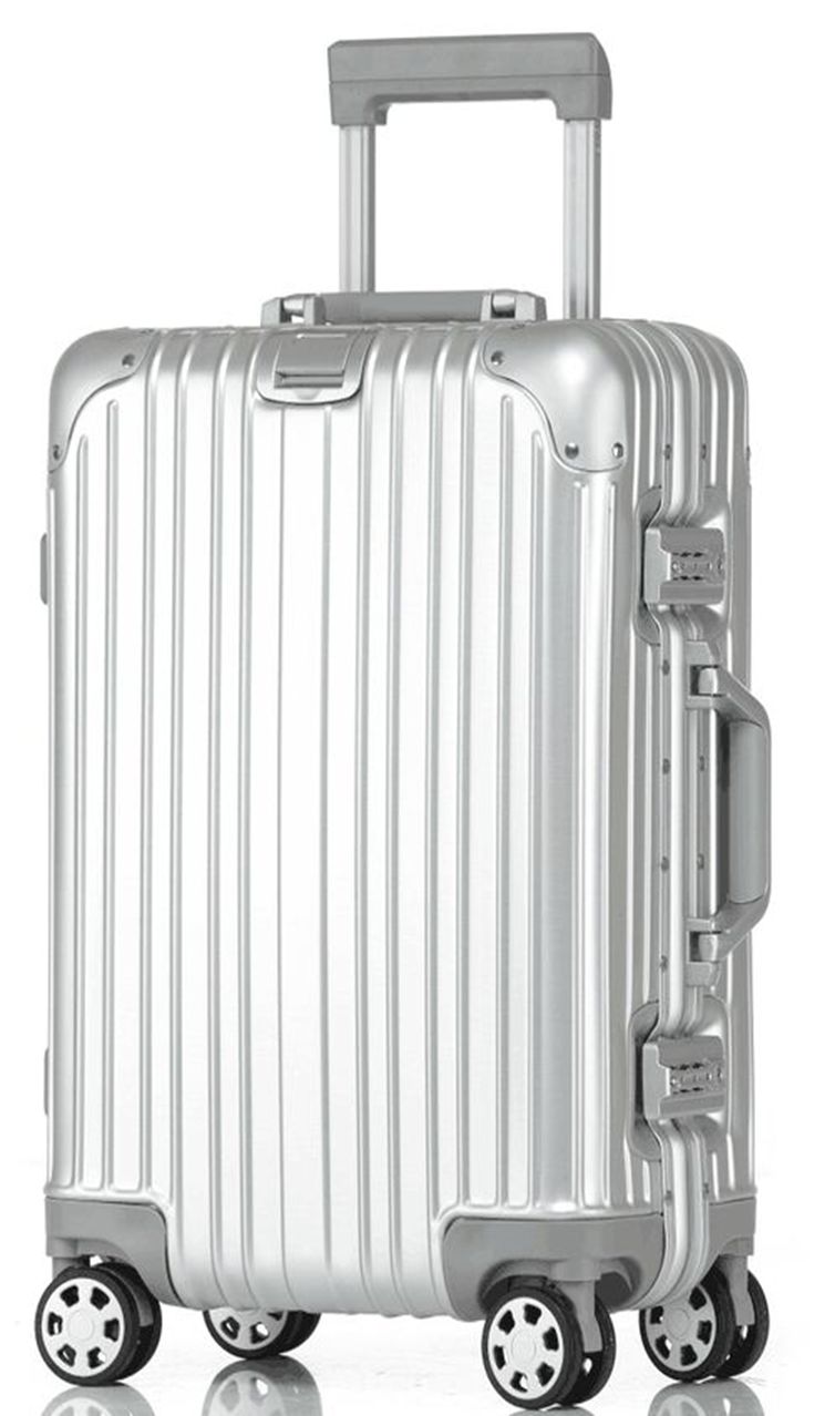 L01 carry-on suitcase, 20-inch aluminum-magnesium alloy, with a silent universal wheel and detachable wheels