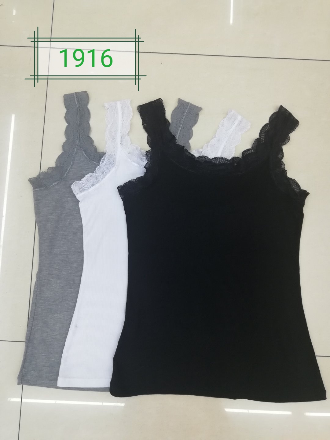 Bear lace strappy vest. Fashion versatile sexy thin wear vest