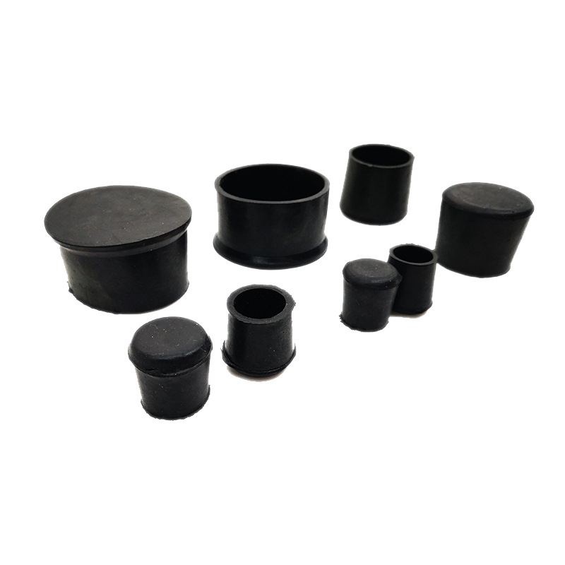 Yiwu Good Goods Round Rubber Foot Mat Soft Rubber Outer Foot Cover Stainless Steel Pipe Aluminum Pipe Iron Pipe Application Scenario