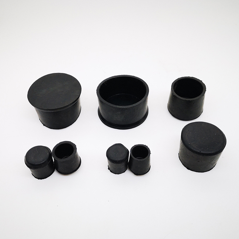 Yiwu Good Goods Round Rubber Foot Mat Soft Rubber Outer Foot Cover Stainless Steel Pipe Aluminum Pipe Iron Pipe Specification drawing