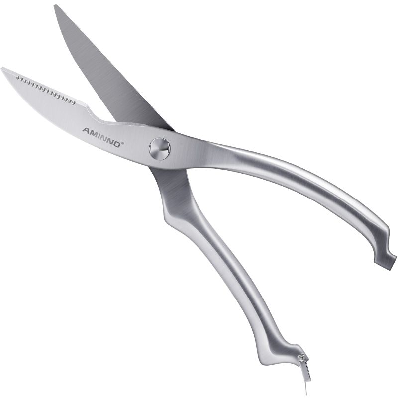 艾美诺 鸡骨剪厨房用品不锈钢多功能强力鱼骨剪厨房剪刀一件代发详情图2