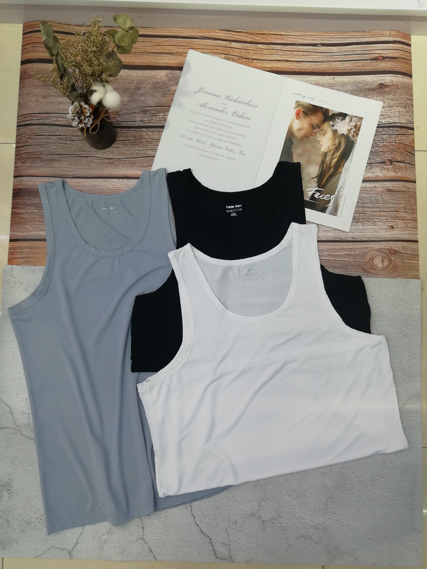 Nylon pinhole breathable vest for men. A man's vest in any outfit