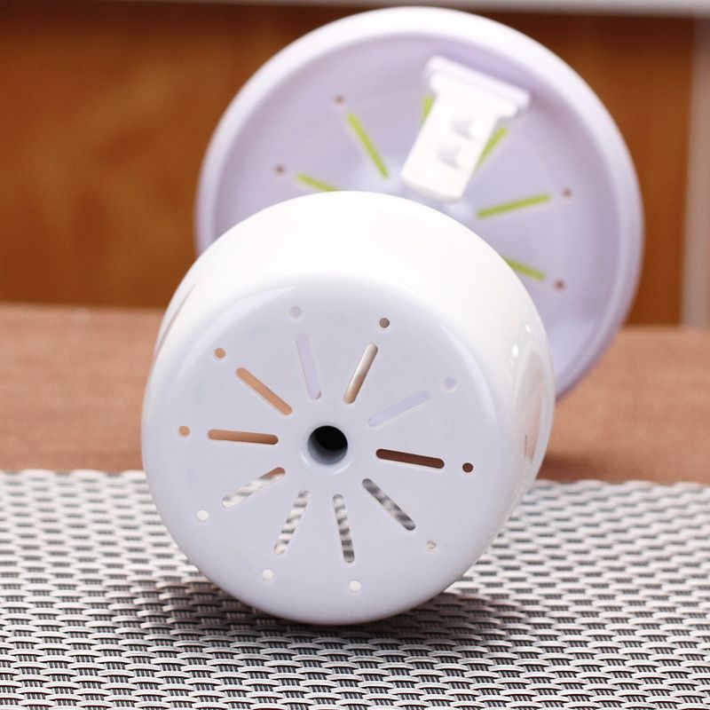 高硼硅玻璃餐具盒筒沥水带盖筷子筒白底实物图