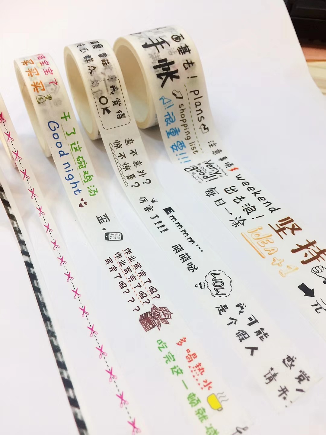 手帐胶带贴纸古风动漫人物小清新ins少女心和纸胶带diy手账素材大礼包套装可爱彩色印花卡通初学者大容量详情图8