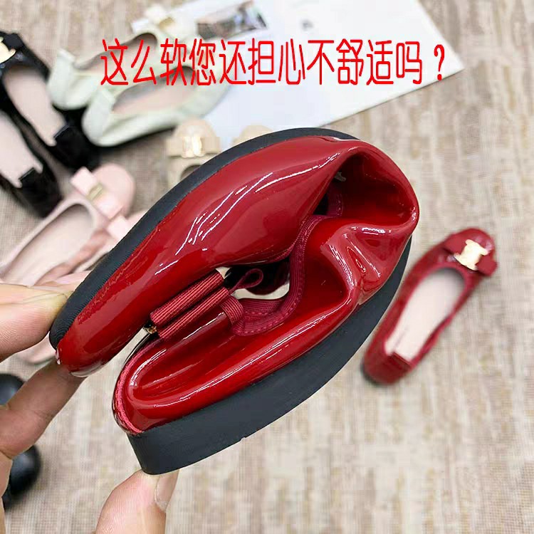 蛋卷鞋软底大码女鞋孕妇妈妈鞋春秋款舒适平底单鞋皮鞋产品图