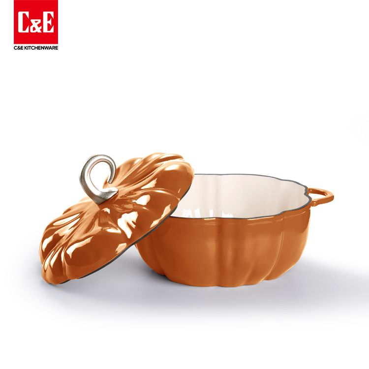 C&E 创艺厨具 南瓜珐琅锅产品图
