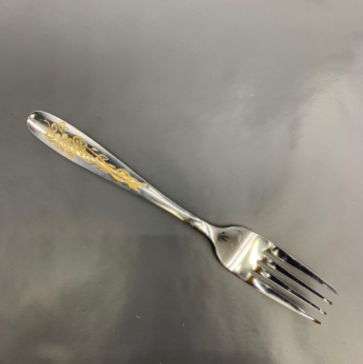 Yiwu Good Goods Printed Stainless Steel Fork Spoon Tableware Western Fork Spoon Tableware Specification drawing