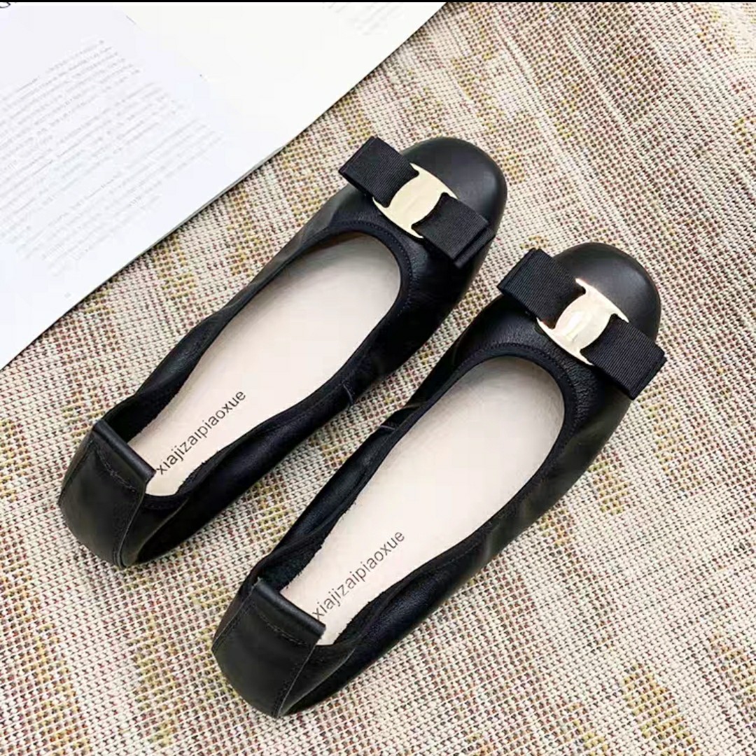 蛋卷鞋软底大码女鞋孕妇妈妈鞋春秋款舒适平底单鞋皮鞋