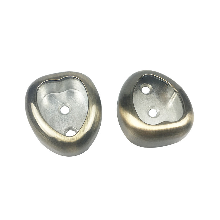 义乌好货 全锌心形衣管托 锌合金衣通座 高档衣帽间衣柜配件产品图