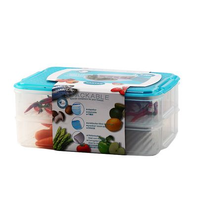 义乌好货 冰箱收纳保鲜盒收纳用品透明PP塑料多叠式保鲜盒瓦良格细节图