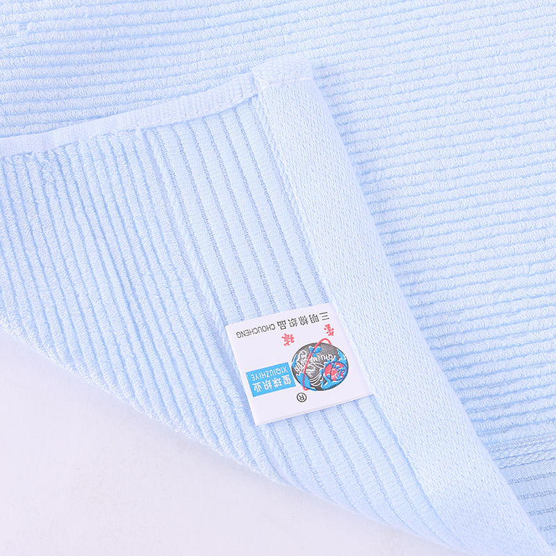 Yiwu quality bamboo fiber towels, plain pleated soft towels, Xiqiu towels detail image 4