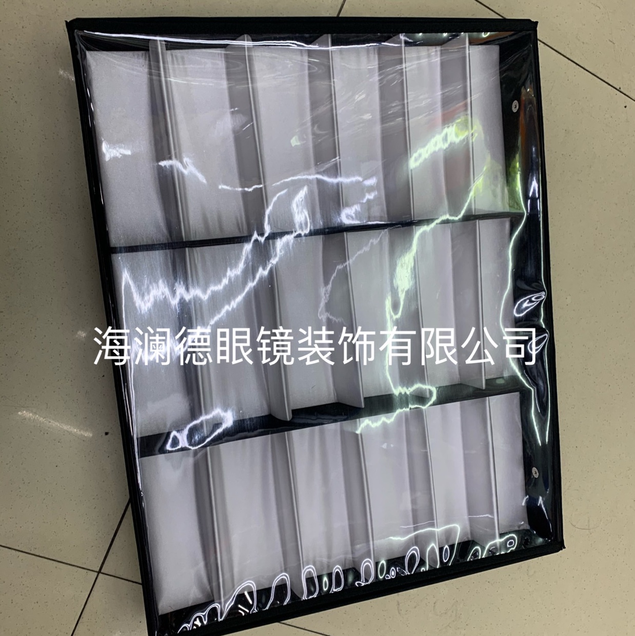 207透明盖海澜德眼镜装饰有限公司工厂直销批发零售展示架展示盒纸板架抽屉盒样品柜