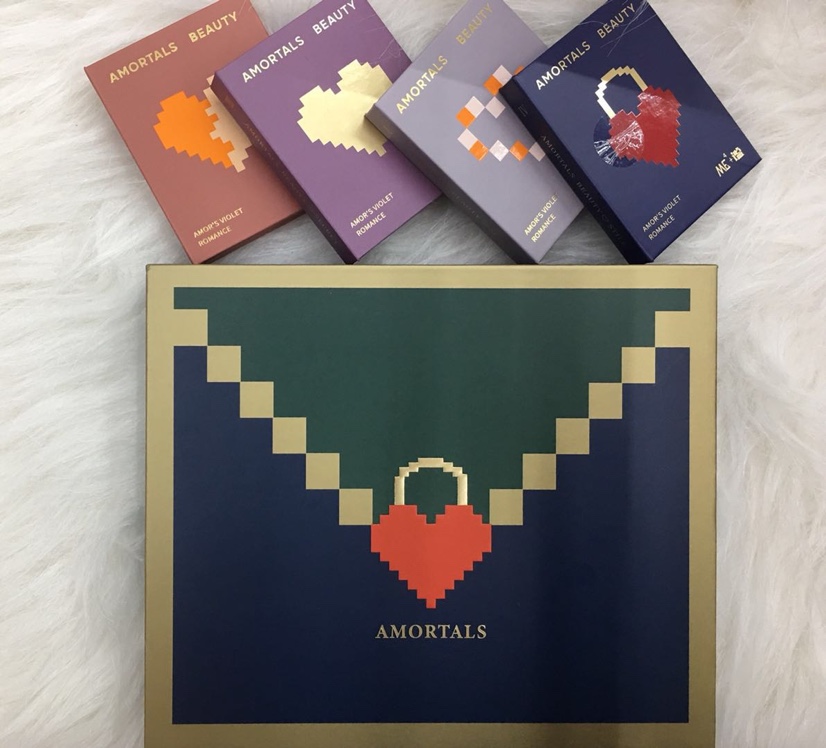 尔木萄浪漫16色眼影盘套盒