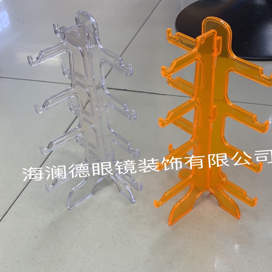 D825-4海澜德眼镜装饰有限公司工厂直销塑料架台式架小道具亚克力架木架眼镜架产品图