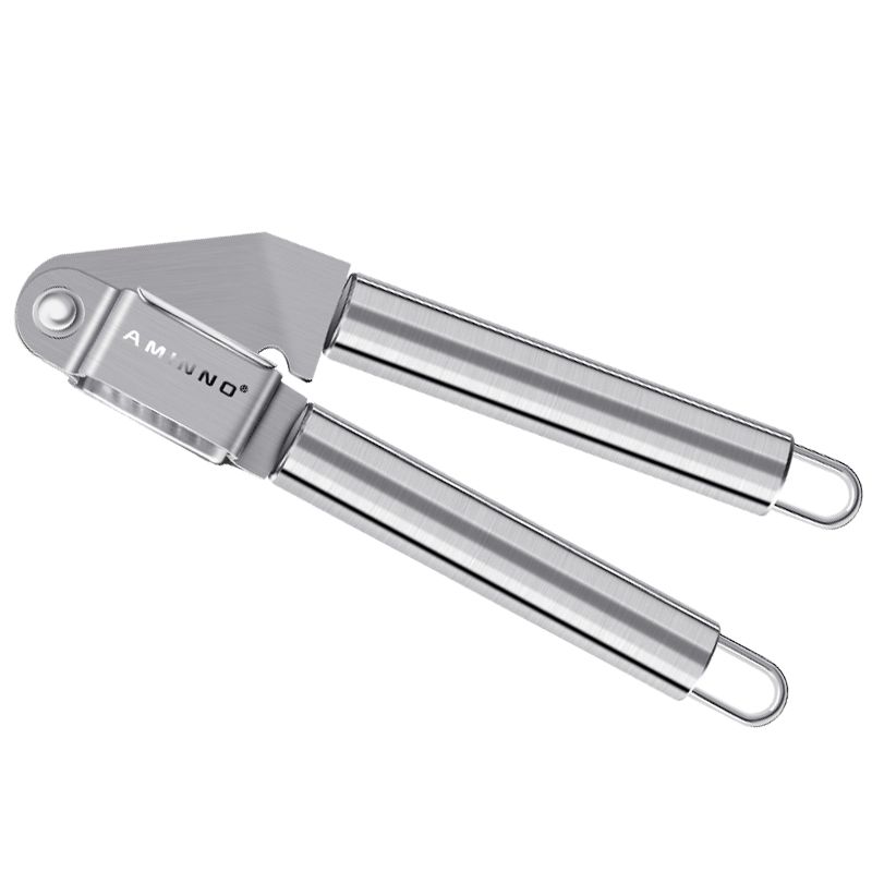 家用厨房小工具不锈钢大号切蒜器捣蒜器手动大蒜蓉夹压蒜泥器详情图7