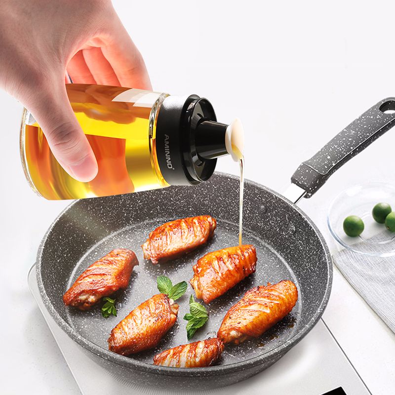 Yiwu Good kitchen Products creative glass seasoning bottle Balsamic vinegar vinegar soy sauce bottle dustproof 2 pieces set thumbnail