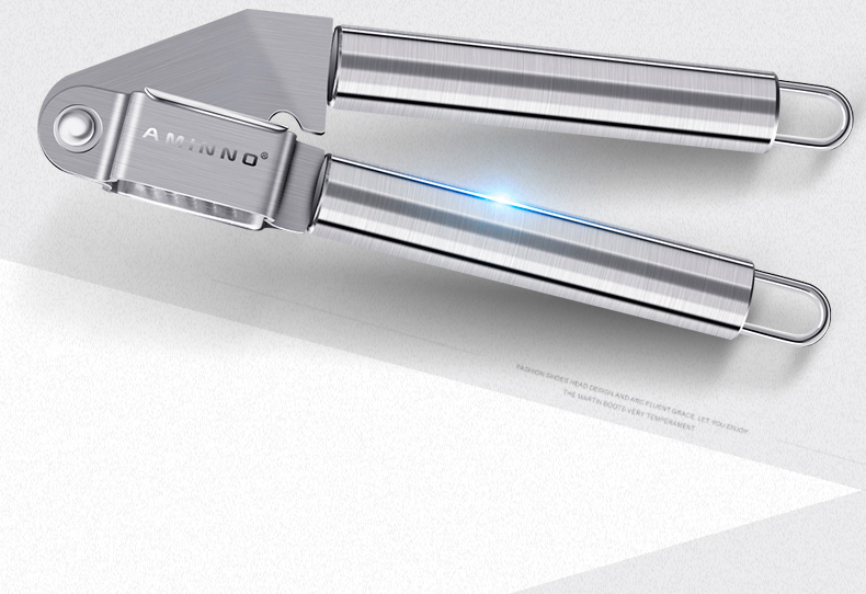 家用厨房小工具不锈钢大号切蒜器捣蒜器手动大蒜蓉夹压蒜泥器详情图7