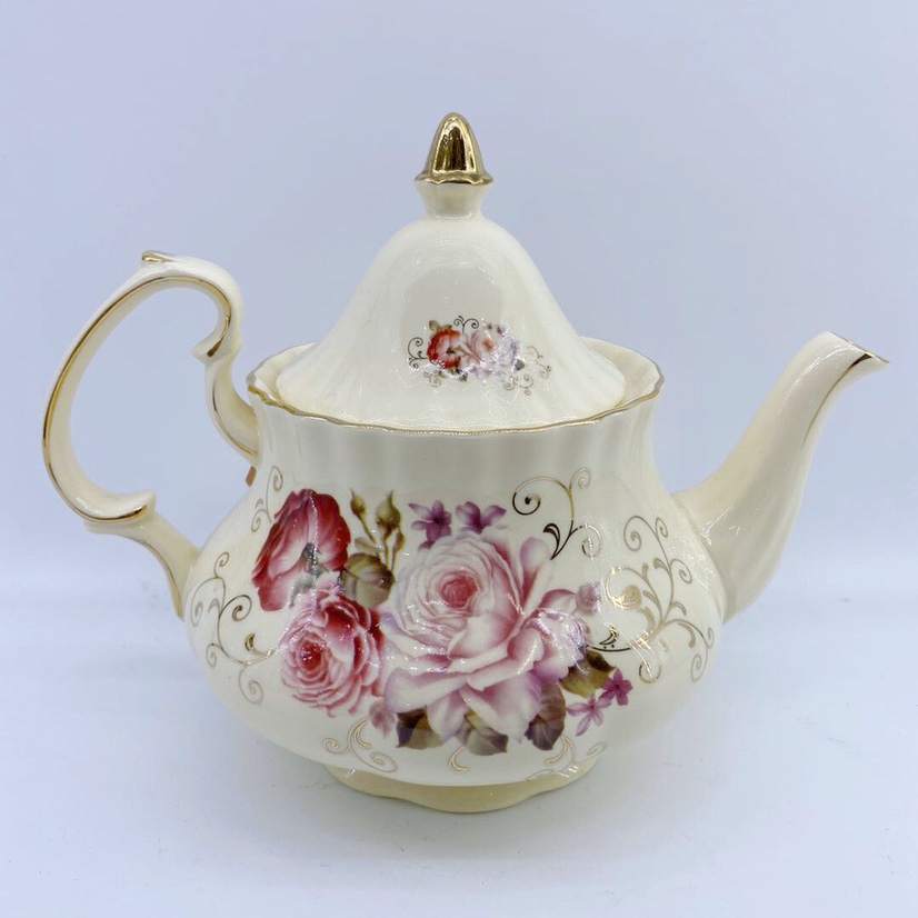 HY-13T黄瓷13头带铁架咖啡具，每箱6套产品图