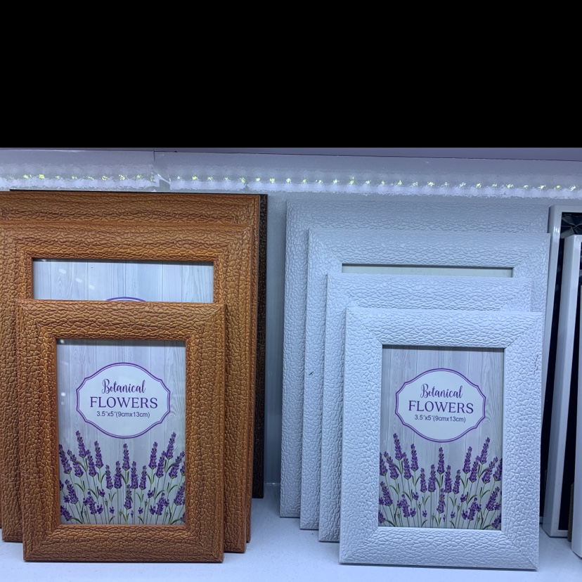 Imitation leather plastic photo frame