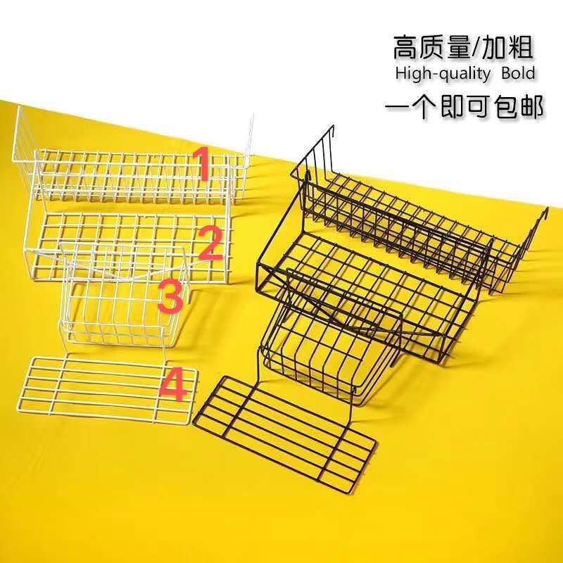 托盘网片网格铁丝ins照片墙简约装饰收纳超市黑白置物篮挂篮家用细节图