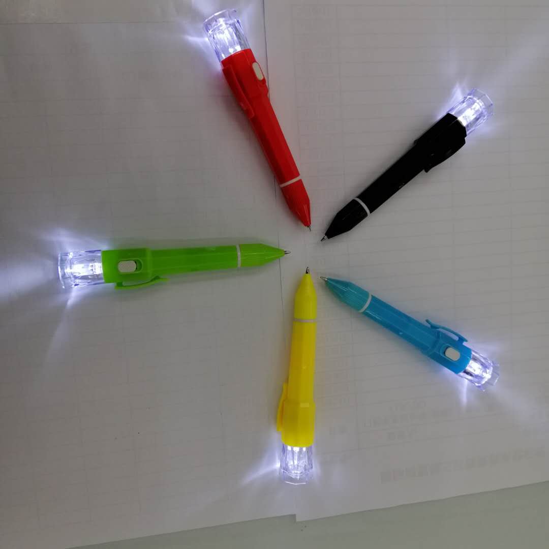 Ballpoint pen with light Specification drawing