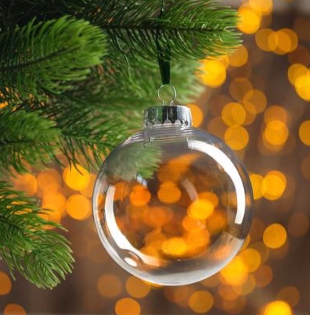 手工配配益智科教玩具DlY其他益智玩具 8cm透明塑料球圣诞节万圣节日装饰品手工用品详情图2