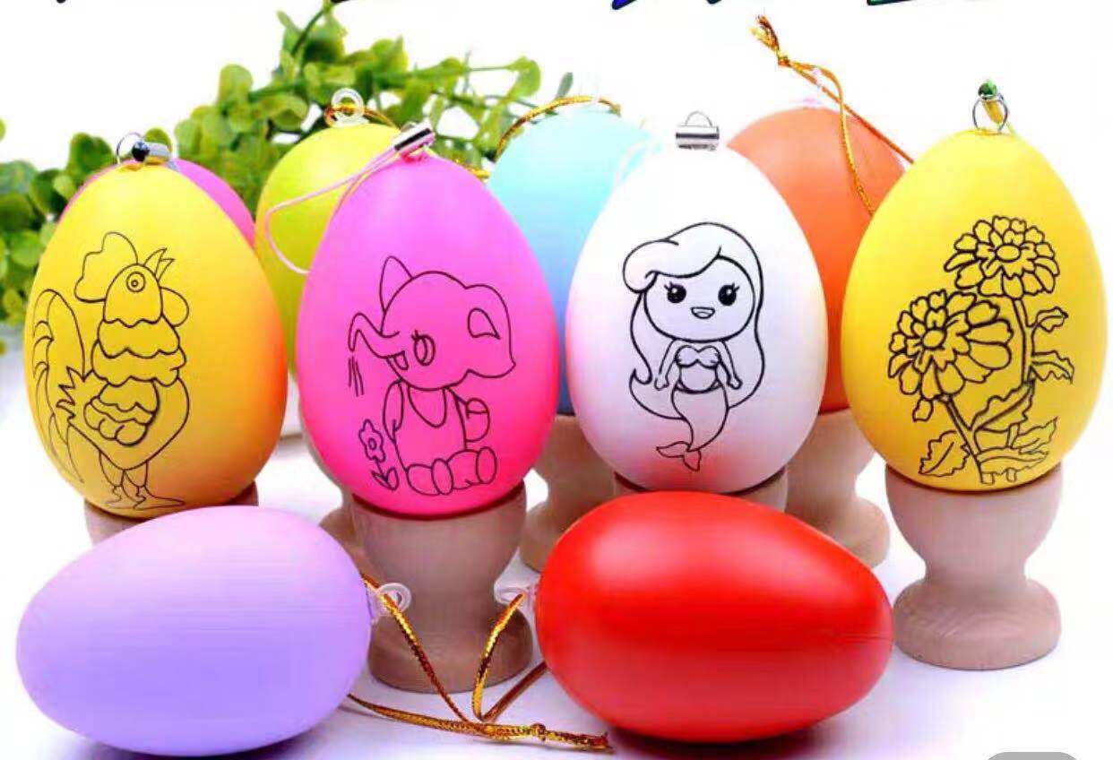 Table Tennis Egg Resurrection Egg Children's Coloring Dⅰy Handmade Creative Toy Item Picture