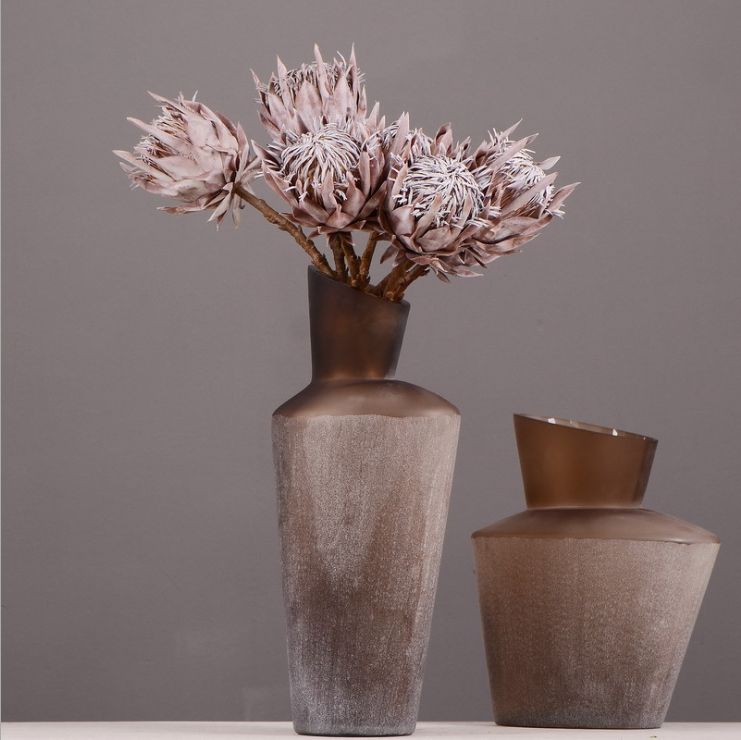 Lanjin Factory wholesals artificial flowers, dried artificial flowers, dried imperial flowers, garden vintage, living room dining table, model room decorative flowers, artificial flower ornaments