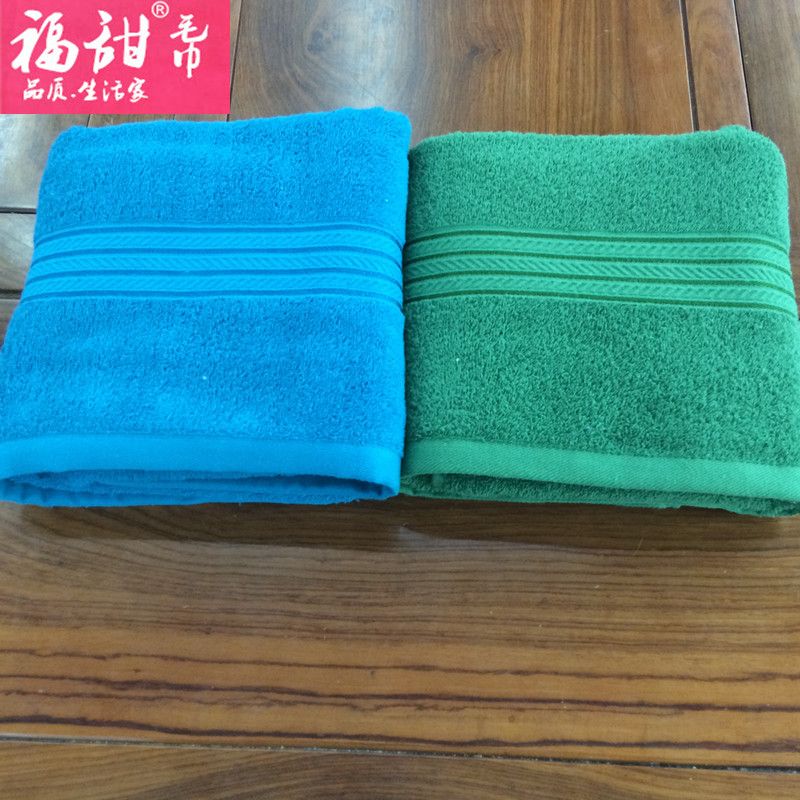 Yiwu Selection Futian - pure cotton off-shelf bath towel environmental protection dyeing European and American quality orders multicolor thumbnail