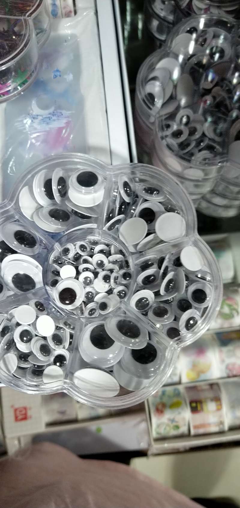 梅花盒动物活动黑白眼晴DⅠY手工配件产品图