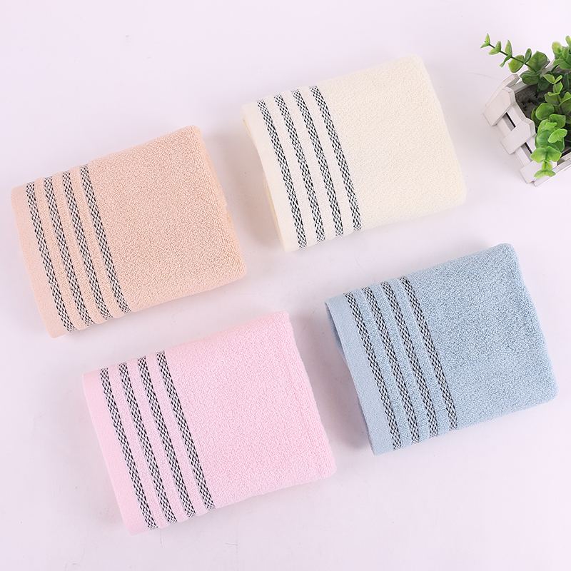 Pure cotton towel section, black striped towel, gift towel, seal ball towel detail image 2