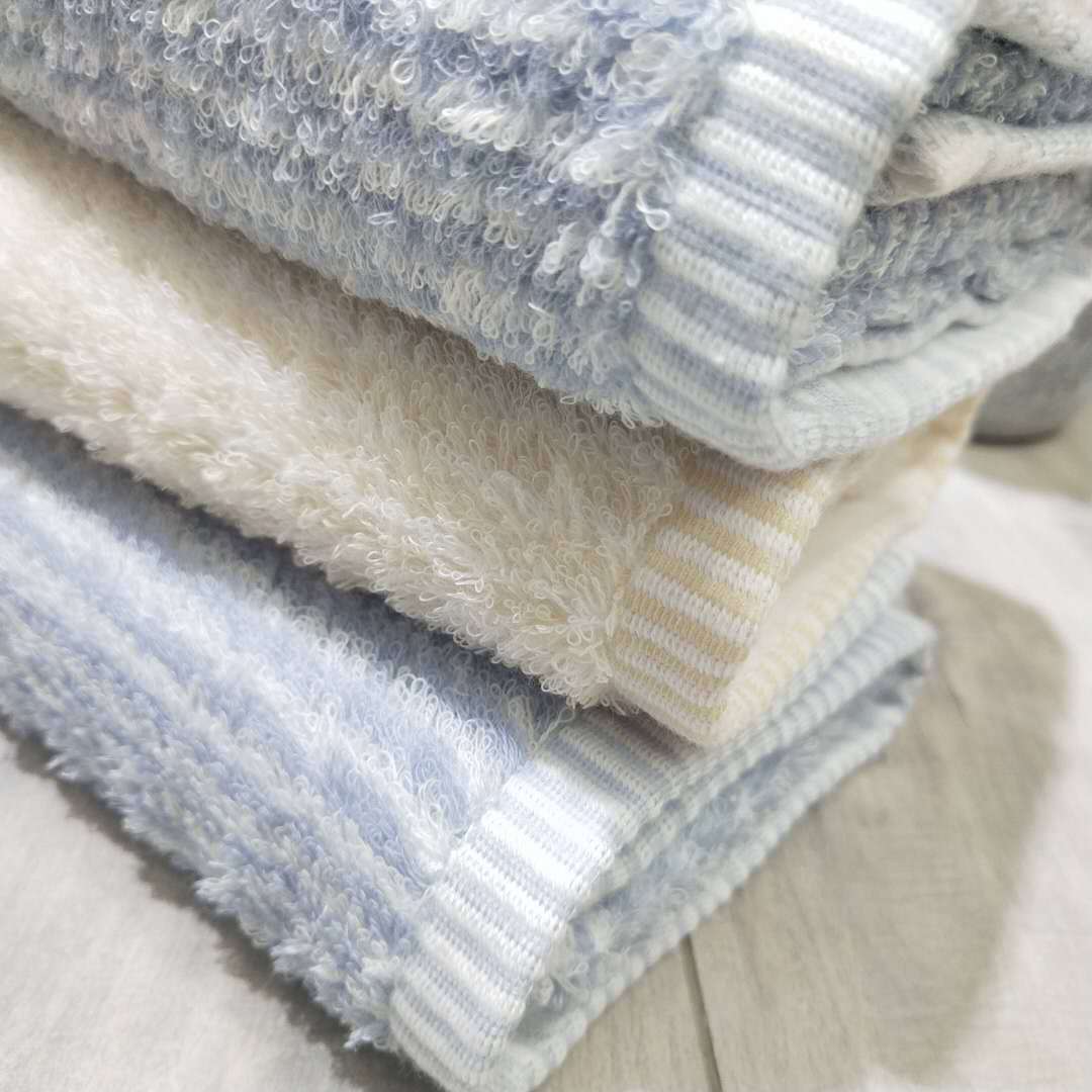 Yiwu Good Goods Fu Sweet - Japanese Stripe Pure Cotton Super Soft Yarn Face Towel Vertical Stripe Soft Couple Gift Towel Specification drawing