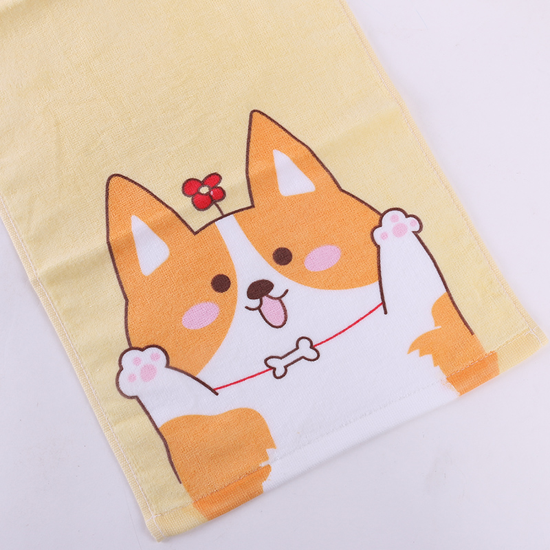 Pure cotton cut-down children's towel, printed digital baby, children's towel, seal ball towel detail image 3