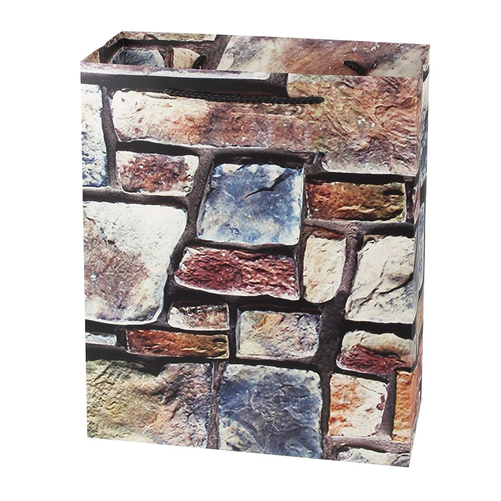 Creative stone-patterned universal gift bags, white cardstock handbags, packaging bags, available for wholesale in stock and customization Specification image
