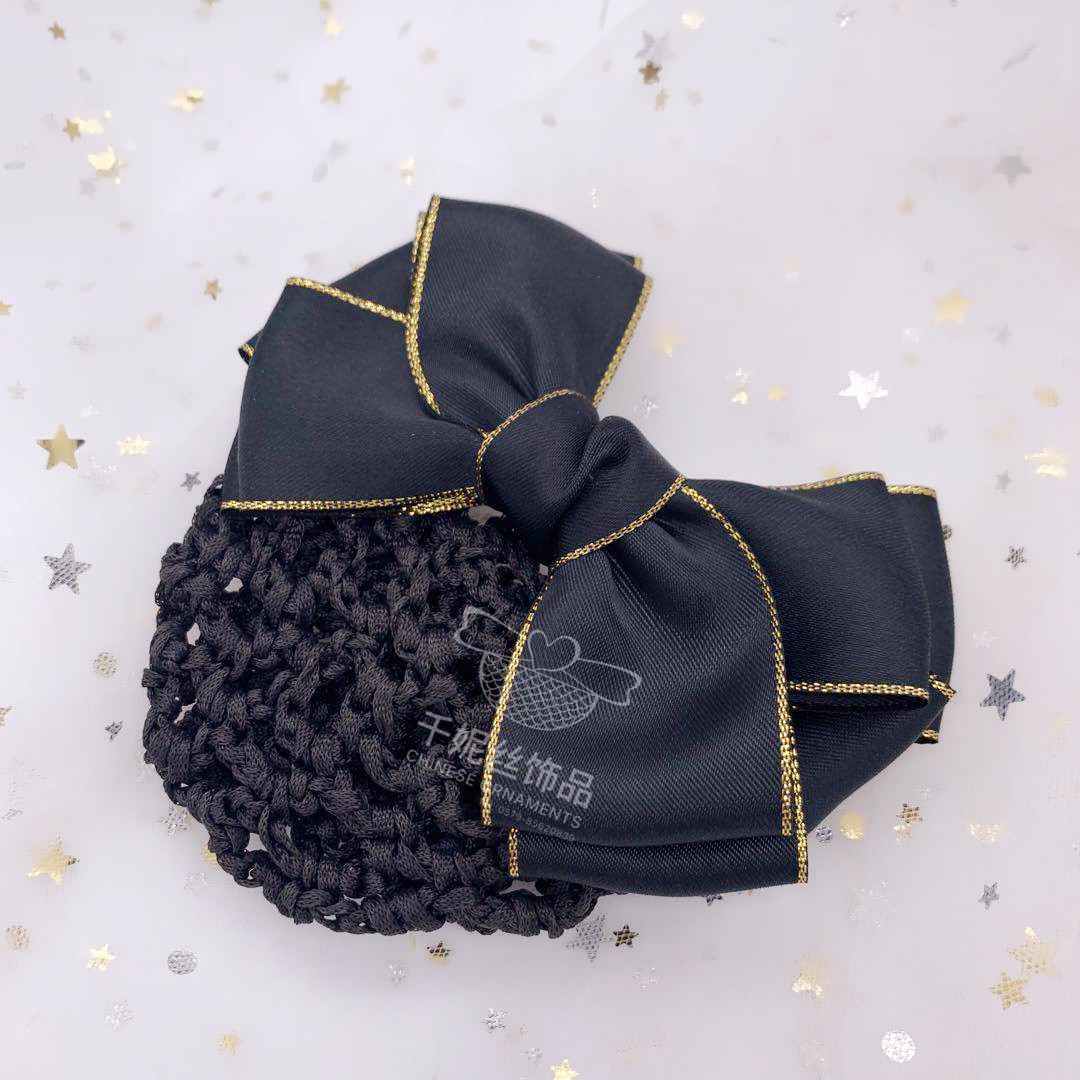 Wholesale and retail of professional hair accessories, including thick and thin net patterns, Korean version of Phnom Penh official work discs, net pockets, and hair ties pic 7