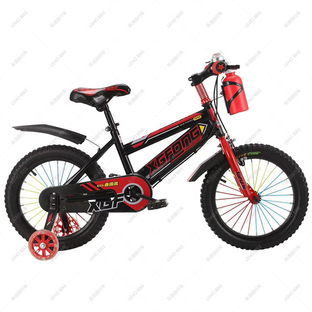 义乌好货12寸伯爵儿童自行车 leho bike铁轮带水壶