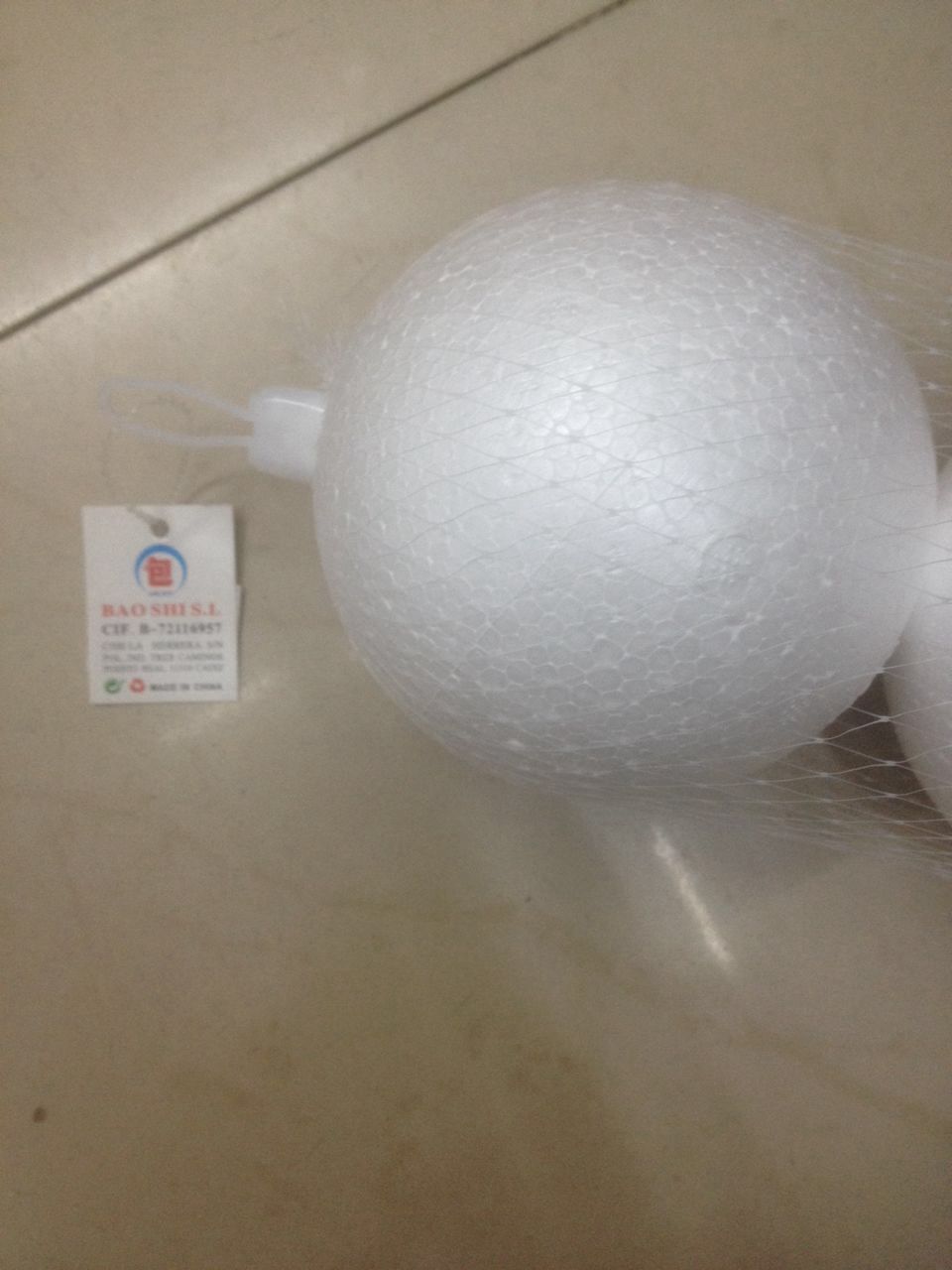 泡沫球圣诞球保丽龙球30㎝实心球婚庆装饰大球30个球一编织袋详情图1